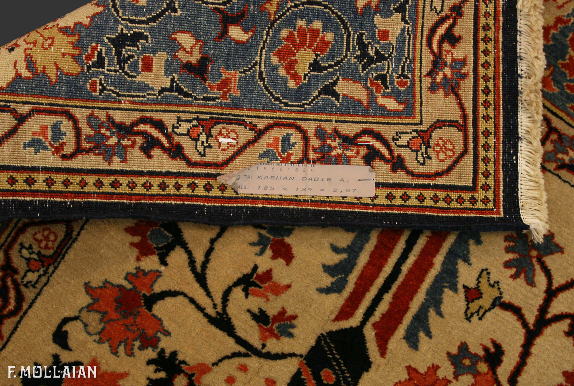 Tappeto Persiano Semi Antico Kashan Dabir n°:21966182